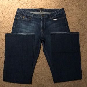 Banana Republic wide leg dark denim